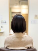 ヘアー グリーン(hair green) 艶と丸みが美しい上品シルエットの大人ボブスタイル