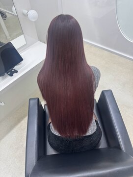 ジーナ 札幌(Zina) 美髪*エアリーロング*チェリーレッド*髪質改善*Zina札幌