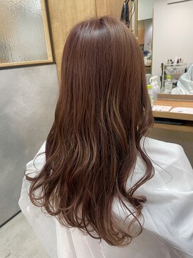 柔らかツヤ感のピンクブラウン♪