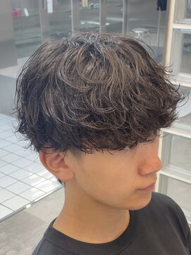 フィフスパーク(fifth PARK) シャドウパーマ波巻きスパイラルパーマメンズマッシュウルフ渋谷