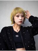 【GEEKS渋谷】ハッシュボブ/デザインカラー/冬カラー/ボブウルフ