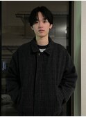 分け目狭め ナチュラル センターパート