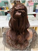 ハーフアップカチモリ
