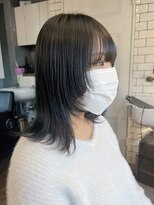 hyon myon/RISEbyREVO 綾瀬店【ヒョンミョン】&nbsp;ハッシュカット/デザインカラー/グレージュ[綾瀬駅/韓国ヘア]