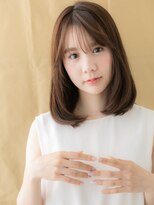 カバーヘアアンドスパ ブリス 浦和(COVER HAIR&SPA bliss) シアーバングブリーチなし前下がりミディアムレイヤー20代30代W