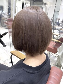 クアトログランシュ ひたちなか店(QUATRO×GranCieux) 1ブリーチ×グレージュブラウン