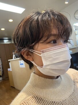 ディーボーイ 下通本店(D-BOY) マッシュショート/ニュアンスパーマ/