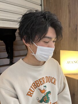 アヴァンス 天王寺店(AVANCE.) MEN'S HAIR センターパート×ソフトツイスト
