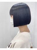 【松戸　石山】切りっぱなしボブ 黒髪ボブ