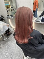 ロンド マーレ 天神大名店(Lond mare) ピンクブラウン/暖色カラー/カシスピンク/韓国ヘア/顔周りカット