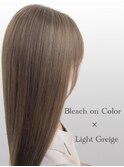 透明感カラー ブリーチカラー×透明感◎ライトグレージュ