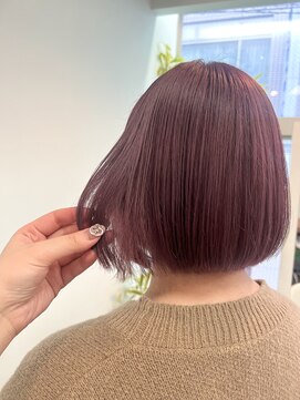 シュガー ヘアアンドネイル 仙台(SUGAR) 髪質改善カラー◎ピンクラベンダー × ボブスタイル