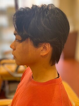 スカイ 亀戸店 (sky) ハイライト/マッシュパーマ/アッシュブラック<理容室>[亀戸]