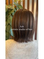 アッシュ アーティスティック スタジオ オブ ヘア(Ash artistic studio of hair) ボブ×ベージュ