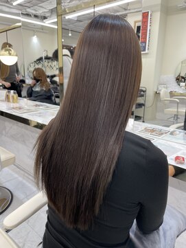 シェノン サントル(CHAINON CENTRE) ダークアッシュ/シアカラー/姫カット/酸性縮毛矯正