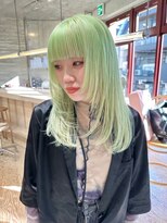 ヲタク(wotaku.)&nbsp;ライムグリーンペールグリーンカラーハイトーンカラーレイヤー