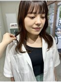 イヤリングカラー/インナーオレンジ/ショコラグレージュ