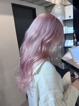 ペレ 栄店(PELE) デザインカラー/レイヤーカット/ウェットヘア/オリーブベージュ