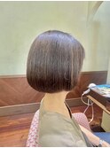 【el zafiro yodoyabashi】落ち着いた明るさのミニボブスタイル