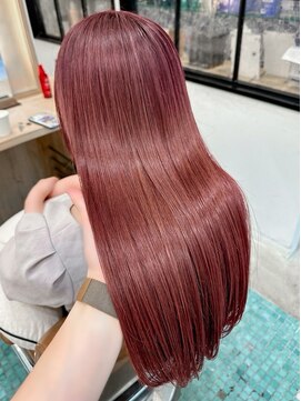 アテナ(ATENA) 髪質改善カラー　コーラルピンク