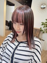 ジエクト ヴィシア(The Ect VIXIA) ピンクブラウン/パールピンク/インナーカラー/レイヤーカット