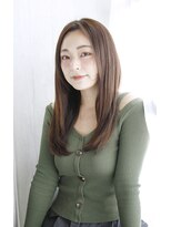 アウラ(Aula by marbles)&nbsp;レイヤー/センターパート/ブラウンベージュ[横浜]