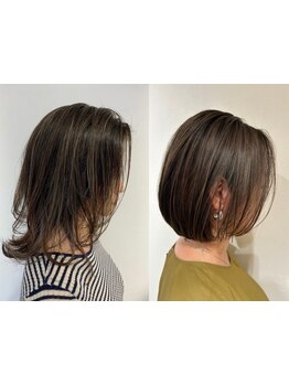 《髪質改善カラー/白髪ぼかしハイライトが人気》お悩み・こだわりに応えるカウンセリングと技術力が魅力♪