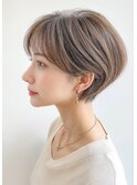 大人可愛い／20代30代40代50代／大人ボブ／丸みショートボブ