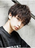 波巻きスパイラルパーマツイストスパイラルパーマメンズマッシュ