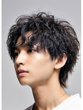 サンティエ 中央駅店(scintiller) 波巻きスパイラルツイストスパイラルパーママッシュメンズヘア