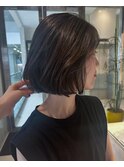 【stylist田島】ふんわり大人ボブ/グレージュ/ブリーチなし