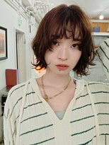 ハニーシブヤ(HONEY shibuya)&nbsp;ナナパーマ/ココアブラウン/ラウンドバング/ハッシュボブ3