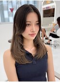 韓国風レイヤーカット髪質改善ダブルカラーハッシュカット