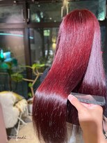 ジル アンク(Jill ankh)&nbsp;《姫路　Jillankh》レッドピンク　ダブルカラー　暖色系カラー