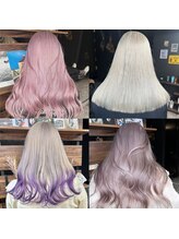 バトー(bAteAu)&nbsp;ホワイトブリーチ、ダブルカラー、ケアブリーチ、ホワイトヘア