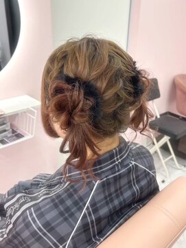 ガーリースタイル/心斎橋/ヘアメ/セットサロン