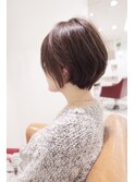 似合わせカットショートボブダークアッシュ