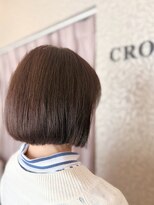 クロス(CROSS)&nbsp;白髪染め／まるみボブ/50代60代/ミセスヘア