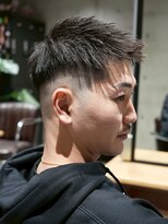 メッツ 原宿(METS) MEN'S/アップバングショート×フェード/短髪/ビジネスヘア