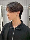 コンパクト毛流れセンターパート
