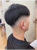 ツーブロック風ミドルスキンフェード