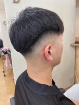 仁 ツーブロック風ミドルスキンフェード