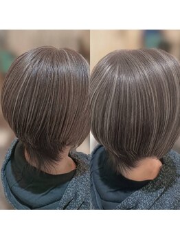 ARVELA hair essenceの写真/「隠す」から「魅せる」へ！白髪を活かしておしゃれを楽しむ、大人のためのグレイカラー。