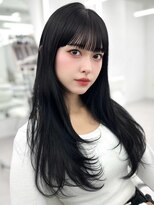 アマトウキョウ アユンチェ(AMA TOKYO×AYUNCHE) 前髪顔まわり韓国ヘアレイヤーカットサイドバンク2wayバンク韓国