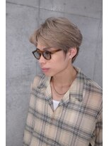 モッズ ヘア 新宿サウス店(mod's hair)&nbsp;ナチュラルセンターパート＋ミルクティーベージュ