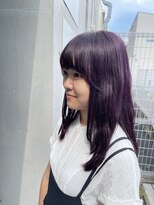 ステラ ヘア デザイン サロン(STELLA hair design salon)&nbsp;ヴァイオレットピンクのダブルカラー 【由比藤】