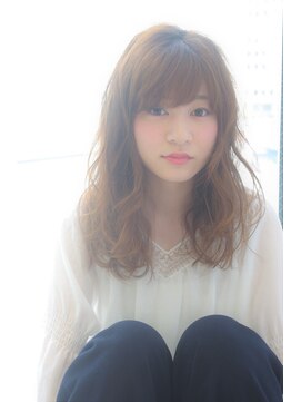 ビーハイブ 一番町店 アヴェダ(BEHIVE) 『２０代女性にオススメ』　小顔になれる☆ゆるセミロング