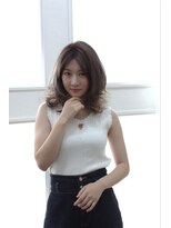 バグズ ヘアデザイン 桔梗が丘店(Baguz HAIR DESIGN)&nbsp;ボブスポンテニアスフリンジバンググレージュ