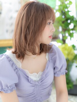 カバーヘア ブリス 上尾西口店(COVER HAIR bliss) バレイヤージュ韓国風ラベンダーグレージュb上尾20代30代40代