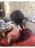 ポニーリボンアレンジ